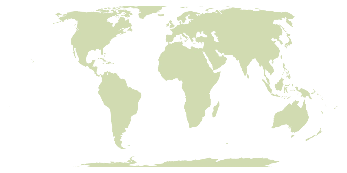 World map illustrating a worldwide hiring approach, not active candidate locations